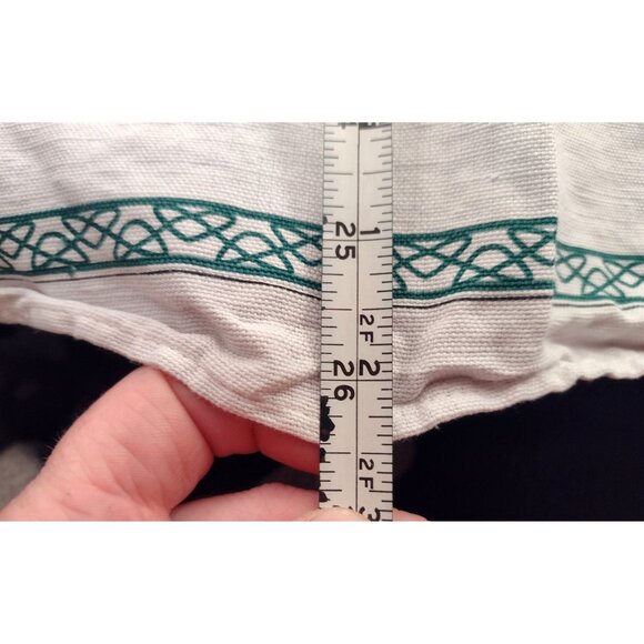 Murphys Law Cotton Tea Towel Poplar 29"x 18" White Green Celtic Humor Funny - Picture 4 of 6